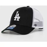47 Brand Otroška baseball kapa MLB Los Angeles Dodgers Branson črna barva, BBRANS12CTP