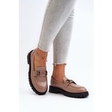 VINCEZA Women's Beige Faux Leather Moccasins Ledda | shoptok.hr