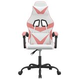 vidaXL Okretna igraća stolica bijelo-ružičasta od umjetne kože | shoptok.hr