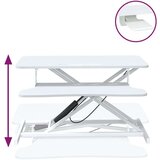 vidaXL Podesiva radna stanica 90 x 40 x (13 - 50) cm od čelika i drva | shoptok.hr