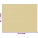  Za šator bež 250 x 200 cm HDPE | shoptok.hr
