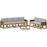  Set vanjskih sofa 7 kom. Prirodna i svjetlosiva | shoptok.hr