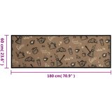  Kuhinjski tepih perivi s natpisom Morning 60x180 cm baršunasti | shoptok.hr