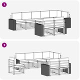  Set vanjskih sofa 8 kom. Poliester | shoptok.hr