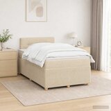  Boxspring krevet s madracem Krem 120 x 190 cm Tkanina | shoptok.hr