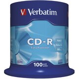  CD-R 700/80 52x spindl Extra protection pk100 Verbatim 43411 Cijene