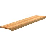 vidaXL Podloge za stopnice 2 kosa rjave 120x30x2 cm trdna hrastovina | Shoptok.si
