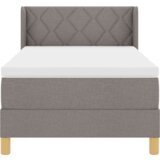  Postelja z vzmetnico z vzmetnico Taupe 200 x 100 cm Poliester, (5000128359) | Shoptok.si