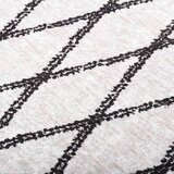  Perivi tepih 80 x 150 cm crno-bijeli | shoptok.hr
