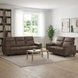  Set sofe 2 pcs Tamnosiva Umetnička suknja koža | shoptok.hr