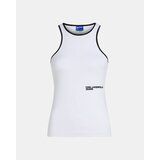 Karl Lagerfeld Majice brez rokavov A3W17047 Bela Cene