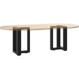 vidaXL noge jedilne mize v obliki črke t 2 kos črna 28x25x(42-43) cm | Shoptok.si