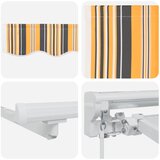  Okvir tende Žuta i Siva 250 x 200 cm Poliester s PU premazom | shoptok.hr