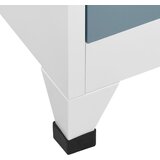  s ključem svjetlosivi i tamnosivi 90x45x180 cm čelični | shoptok.hr