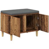  Klupa za hodnik s jastukom s vratima Staro drvo 60 x 38 x 46 cm | shoptok.hr