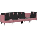  Set namještaja za dnevni boravak 4 pcs Ružičasta Baršun | shoptok.hr