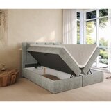 Boxxx POSTELJA Z VZMETNICO 160 cm x 200 cm , tekstil svetlo siva | Shoptok.si