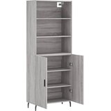  Visoka komoda siva sonome 69,5x34x180 cm od konstruiranog drva | shoptok.hr