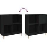 Ormarić za ploče crni 84,5 x 38 x 89 cm od konstruiranog drva | shoptok.hr