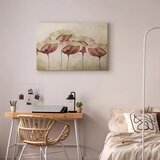  Slika - Flowers in Beige (1 Part) Wide 90x60 | shoptok.hr