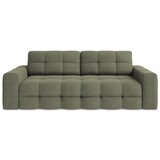 Makamii Kaki zelena raztegljiva sedežna garnitura iz tkanine bouclé 255 cm Milu – | Shoptok.si