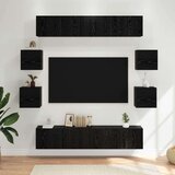 Komplet TV omaric 8 pcs 80 x 30 x 30 cm Črni hrast, (5000247663) | Shoptok.si
