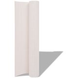 vidaXL Dvostrana PVC vrtna ograda 150x500 cm Siva Bijela PVC 150x500 cm | shoptok.hr
