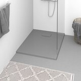 vidaXL Kad za tu&scaron; SMC siva 90x70 cm cene
