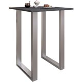 XXXL Barska Miza Xona, Barva Hrasta, Srebrna, 80x80cm | Shoptok.si