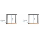 Tutumi Viseća metalna polica SF-Z2, set od 2 komada | shoptok.hr