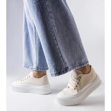 Gemre Beige Sneakers on Thick Sole Wallace | Shoptok.si
