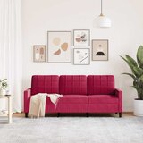  Trosjed crvena boja vina 180 cm baršunasti | shoptok.hr