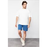 Trendyol Men's Blue Regular Fit Cargo Pocket Denim Shorts Cene