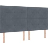  LED Uzglavlje Tamno Sivo 90 cm Baršun | shoptok.hr