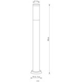 Globo Podna rasvjeta 1x E27 23W IP44 80cm BOSTON BA | shoptok.hr