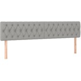  LED uzglavlje svjetlosivo 180 x 7 x 78/88 cm od tkanine | shoptok.hr