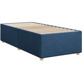  Krevet s oprugama i madracem plavi 100 x 200 cm od tkanine | shoptok.hr