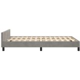  Za krevet s uzglavljem svjetlosivi 120x200 cm baršunasti | shoptok.hr