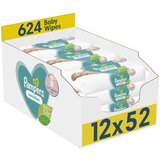 Pampers vlažilni robčki Sensitive 12 x 52 kos | Shoptok.si