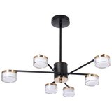  LED luster na stalku 6xLED/6W/230V 3000-6500K prečnik 59 cm zlatna/crna | Eponuda.com