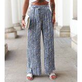 UR/CEO Blue wide pleated pants Manlio Cijene