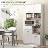  Kuhinjski ormarić bife s ladicom vrata s mekim zatvaranjem 80 x 35 x 180 cm bijeli | shoptok.hr