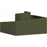  Vrtna saksija Maslinasto zelena 80 x 80 x 50 cm Čelična vrata | Eponuda.ba