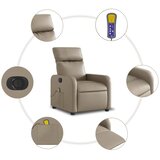  Električni masažni naslonjač od umjetne kože boja cappuccina | shoptok.hr
