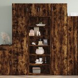 vidaXL Visoka komoda dimljeni hrast 70x41x185 cm od konstruiranog drva Cijene
