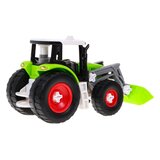 Traktor za sastavljanje za djecu, sa prikolicom i korpom - zeleni | Shoptok.si