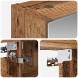  Kupaonski ormar s ogledalom Staro drvo 40 x 10,5 x 60,5 cm | shoptok.hr