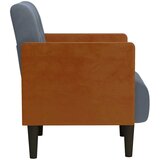 SOFA s naslonima za ruke tamno siva 55 cm baršunasta | Eponuda.com