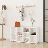 vidaXL Klupa za cipele bijela 103 x 30 x 54,5 cm od iverice Cijene
