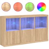 vidaXL Komoda s LED svjetlima boja hrasta sonome 181 5x37x100 cm | shoptok.hr